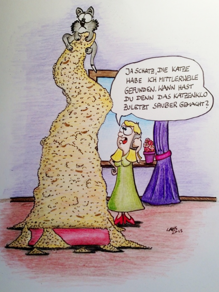 Cartoon: Katzenklo 1