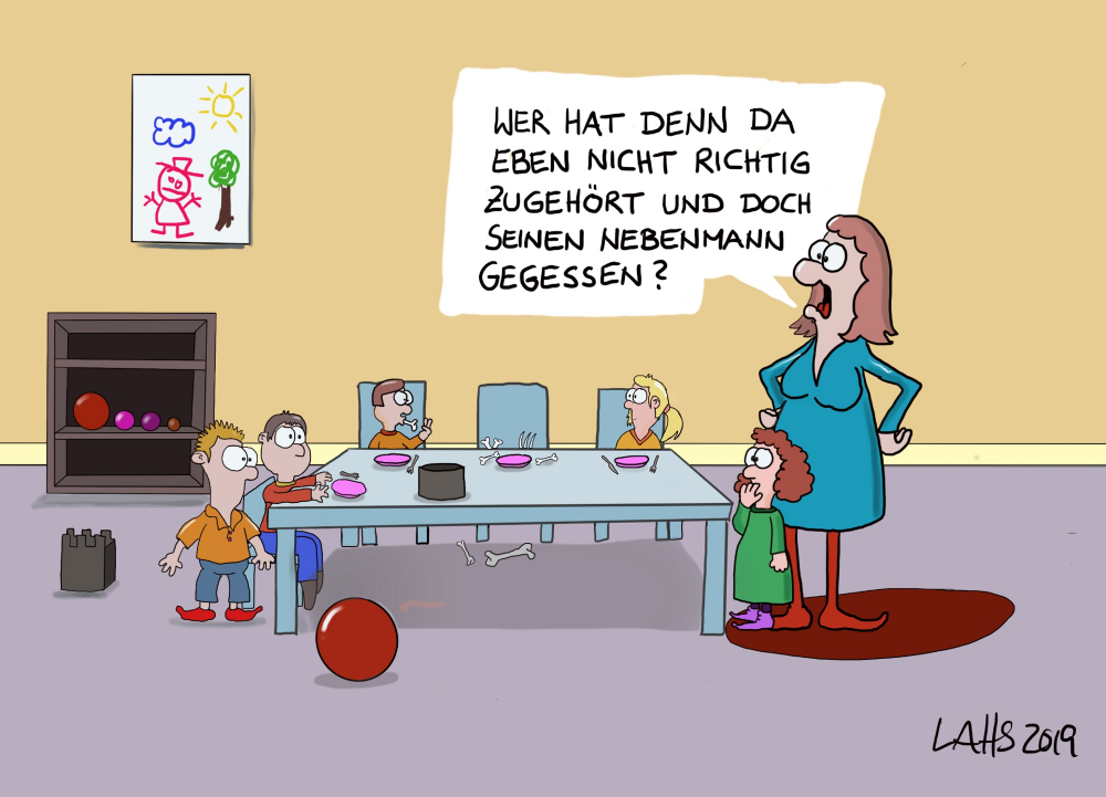 Cartoon: Nebenmann 1