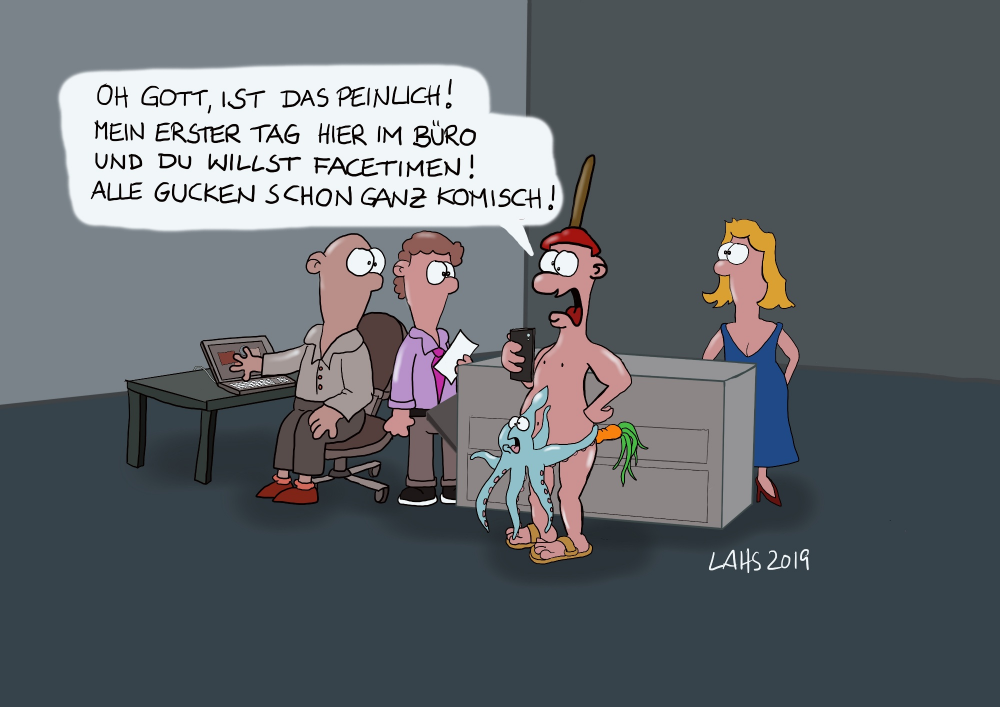 Cartoon: Einstand 1