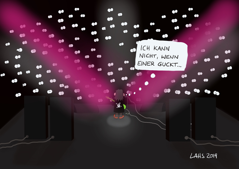 Cartoon: Wenn einer guckt... 1