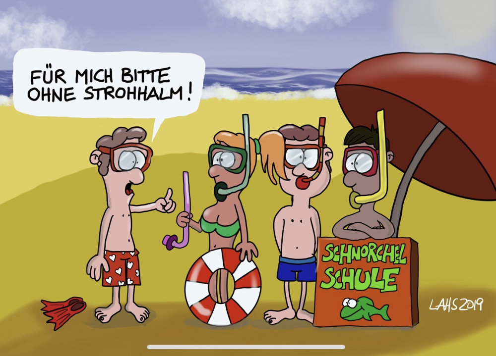 Cartoon: Strohhalm reloaded 1