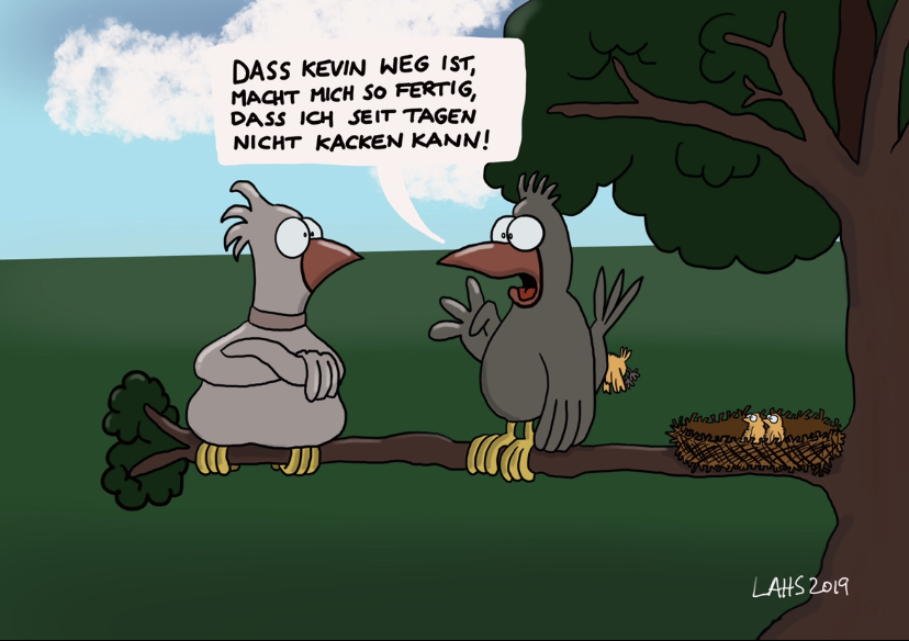Cartoon: Kevin ist weg! 1