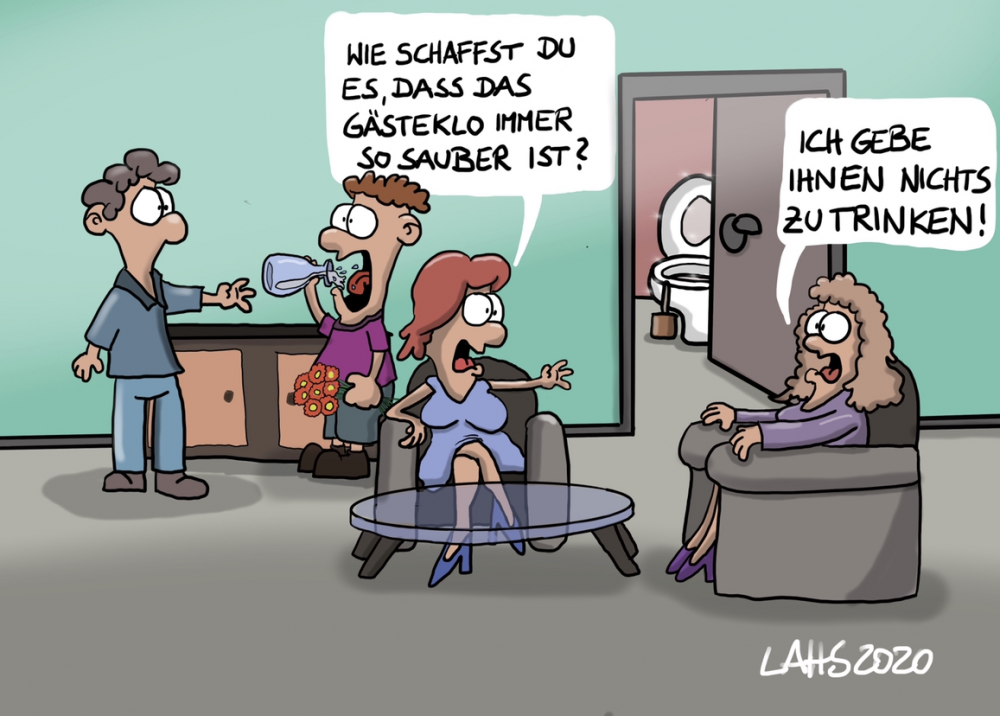 Cartoon: Gästeklo 1