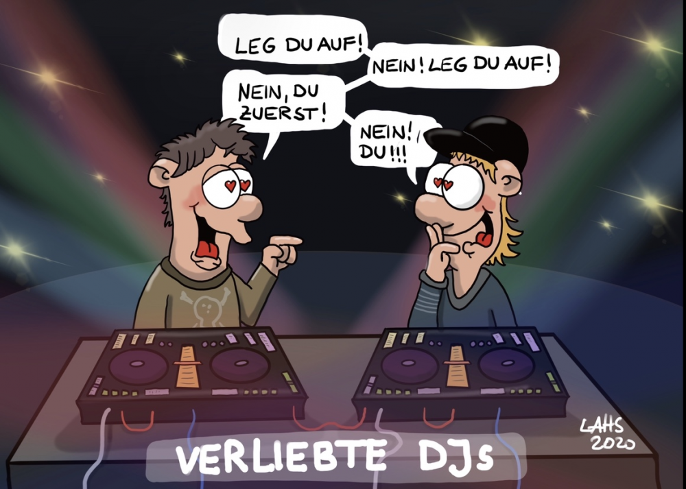 Cartoon: Auflegen 1