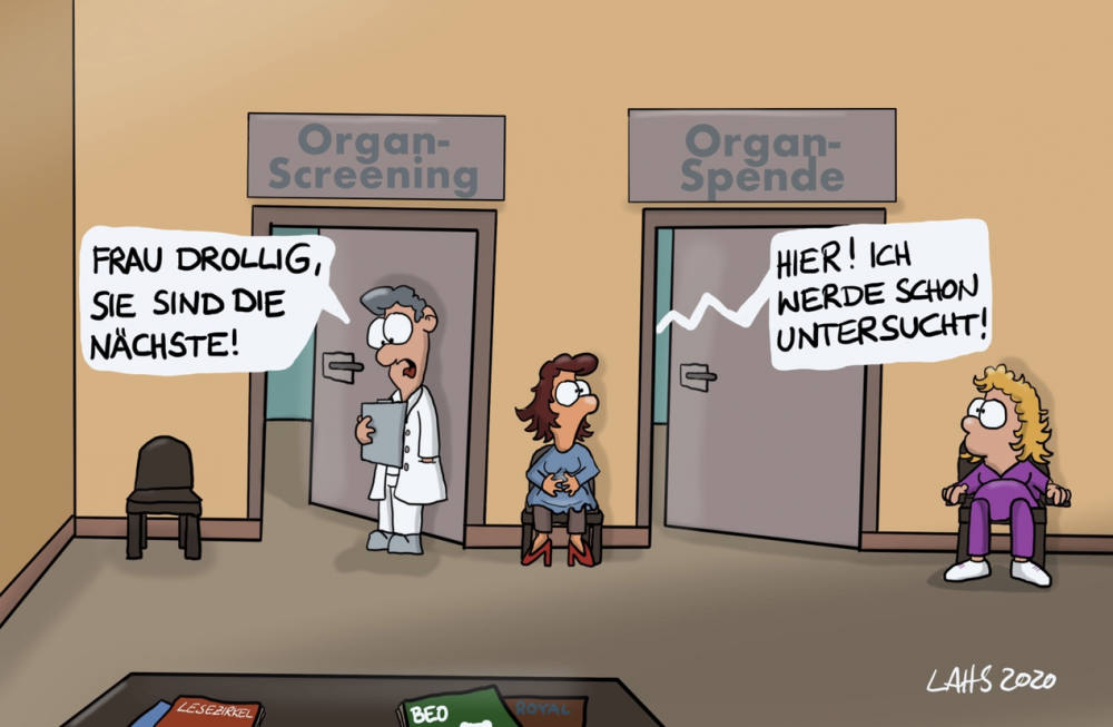 Cartoon: Organscreening 1