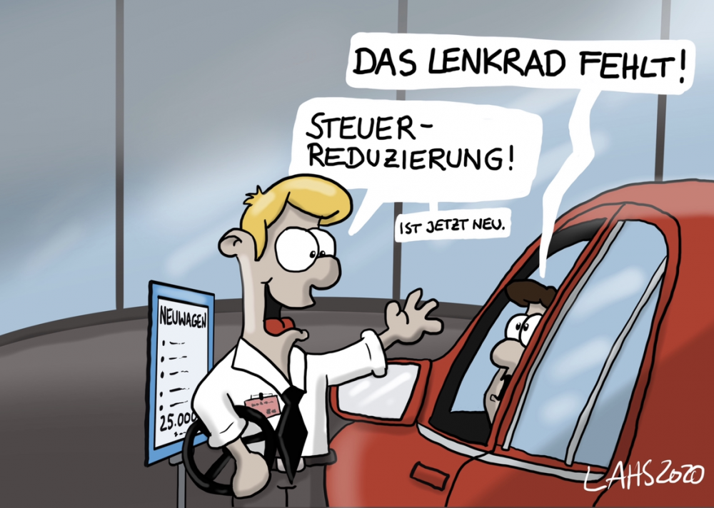Cartoon: Steuerreduzierung 1