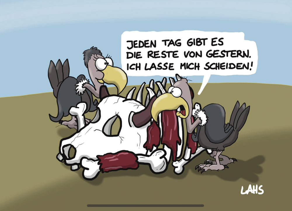 Cartoon: Resteessen 1