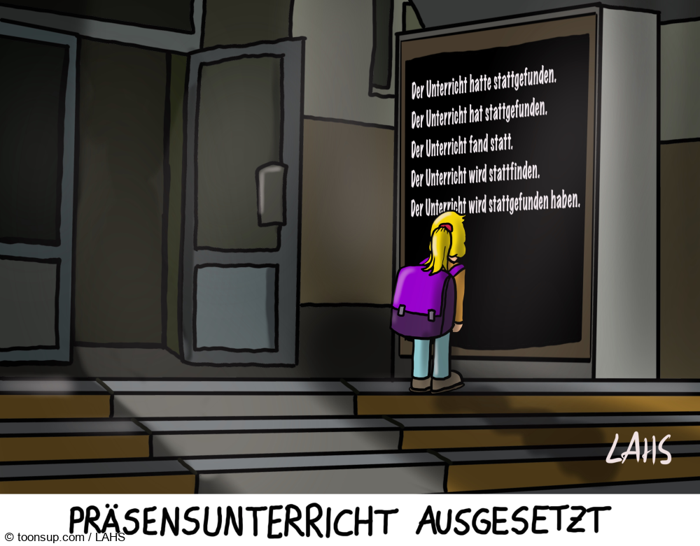 Karrikatur: Präsens 1