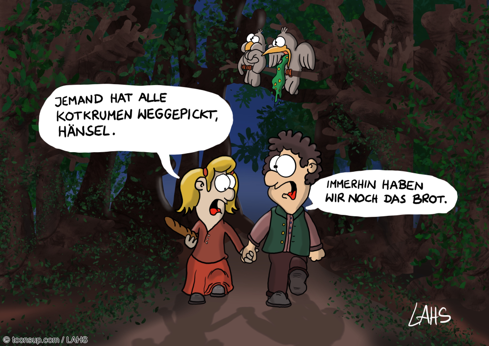 Cartoon: Hänsel und Gretel 1