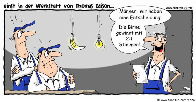 Cartoon: die Birne 1