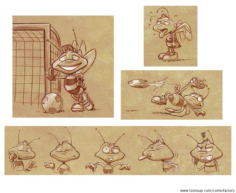 Concept Art / Character Design: Pitch/Design für Borussia Dortmund 1