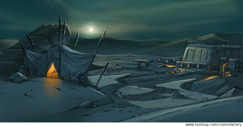 Concept Art / Character Design: Gothic 3 Wüstencamp 1