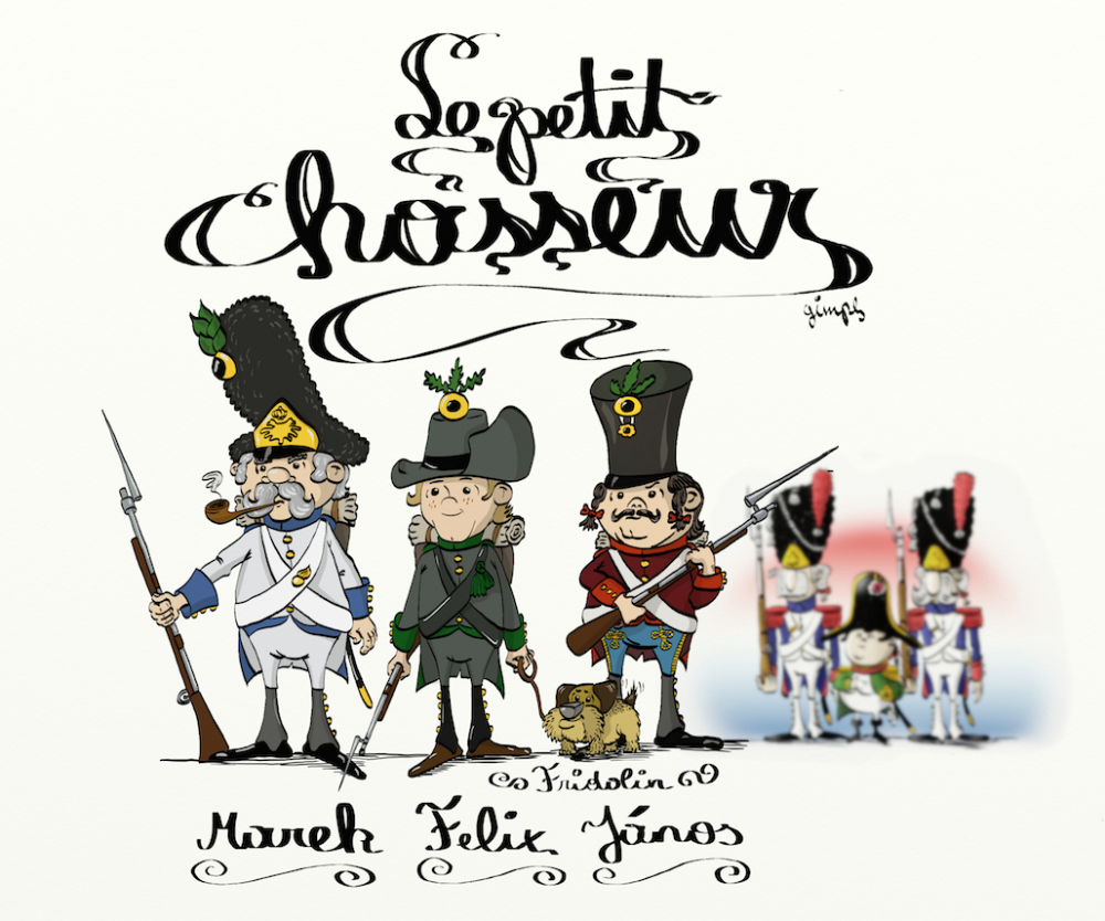 Concept Art / Character Design: Napoleon et le petit chasseur 1