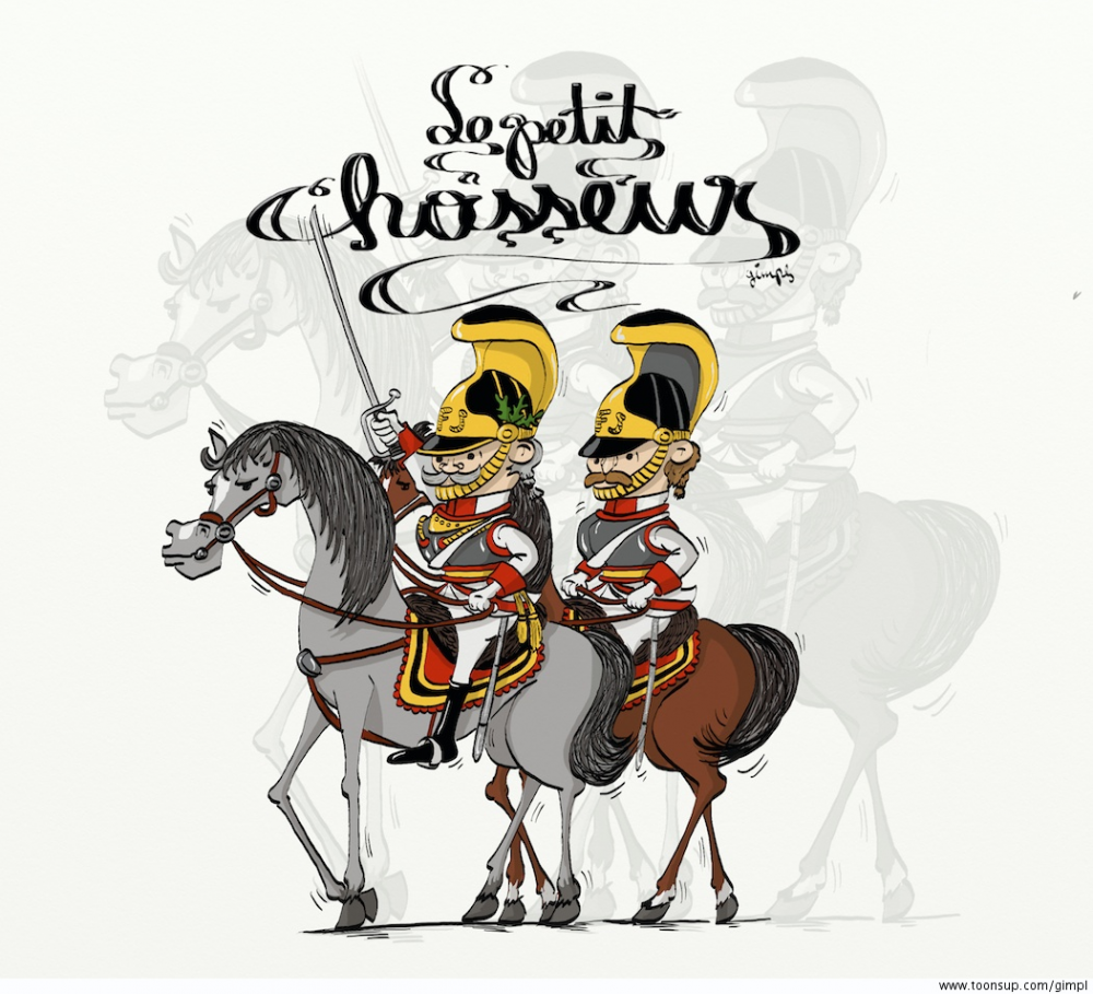 Concept Art / Character Design: Le petit chasseur - Kürassiere Österreich 1