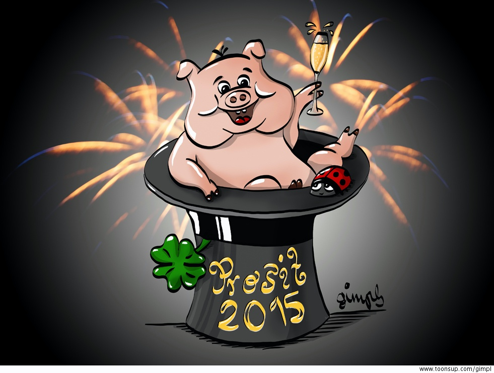 Cartoon: Prosit 2015 1