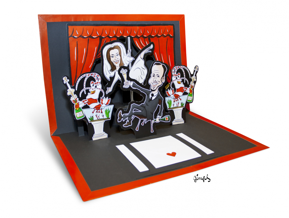 Caricature: Faltkarte... 1