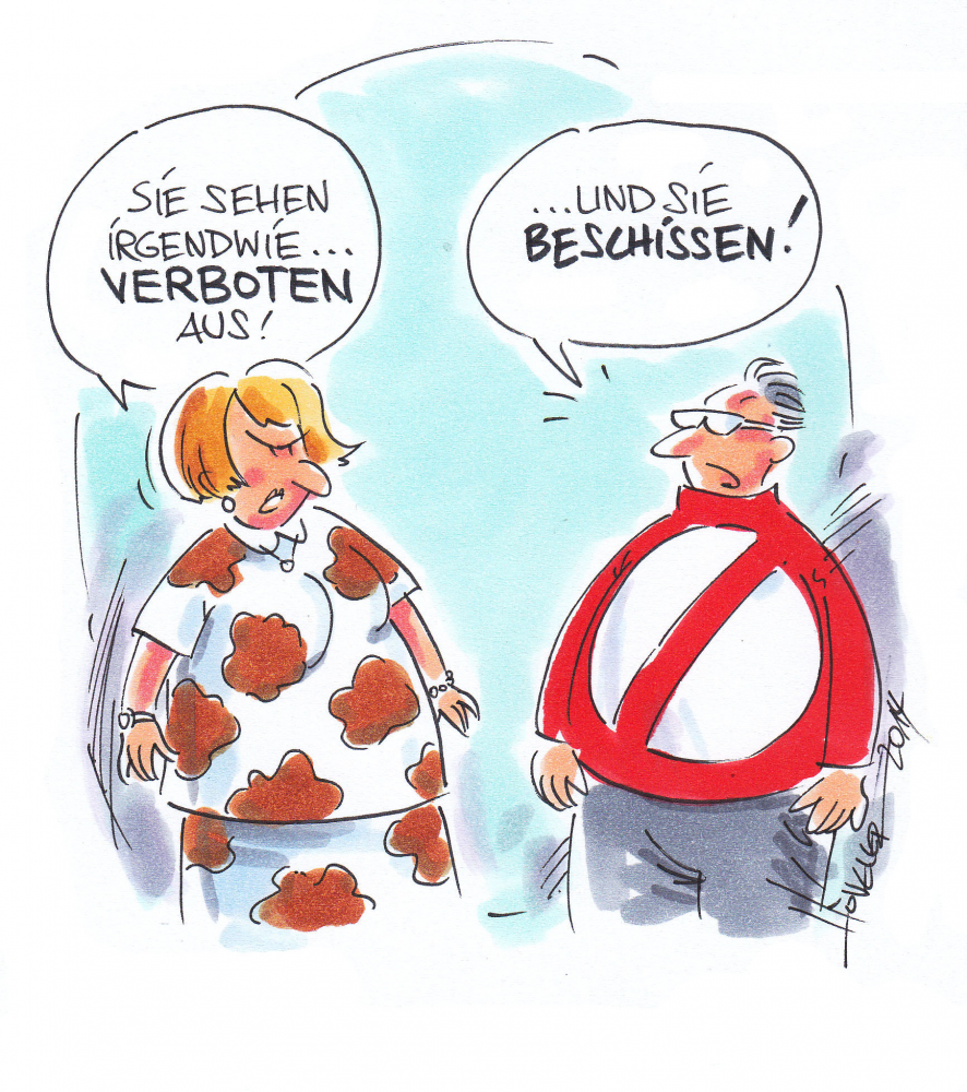 Cartoon: Sie sehen verboten aus 1