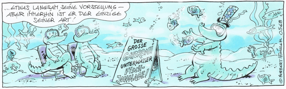 Comic: Gators Unterwasserjongleur 1