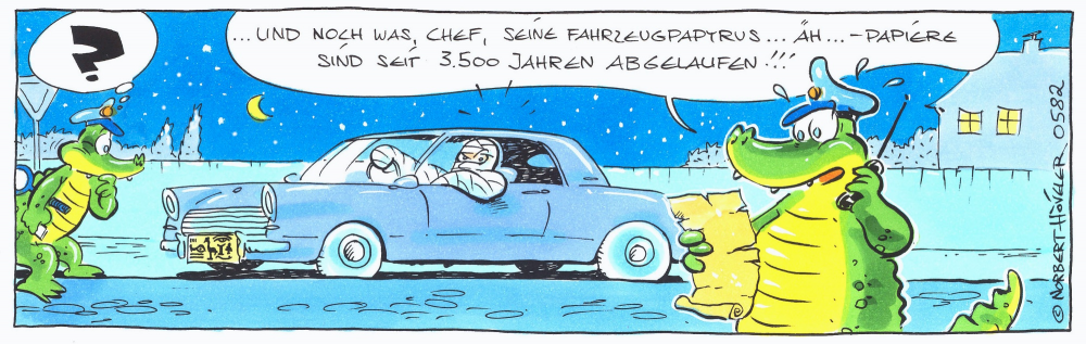 Comic: Gators Mumie am Steuer 1