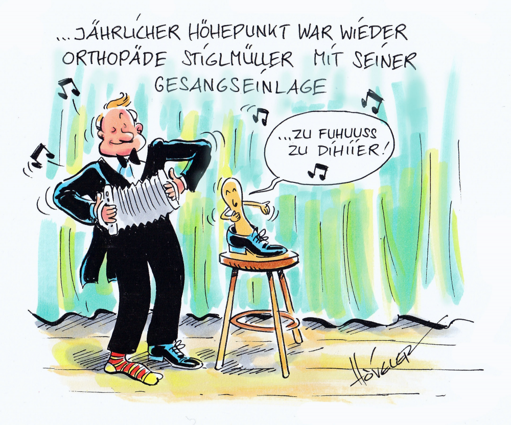 Cartoon: Gesangseinlage 1