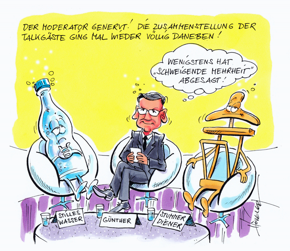 Cartoon: Talkrunde 1