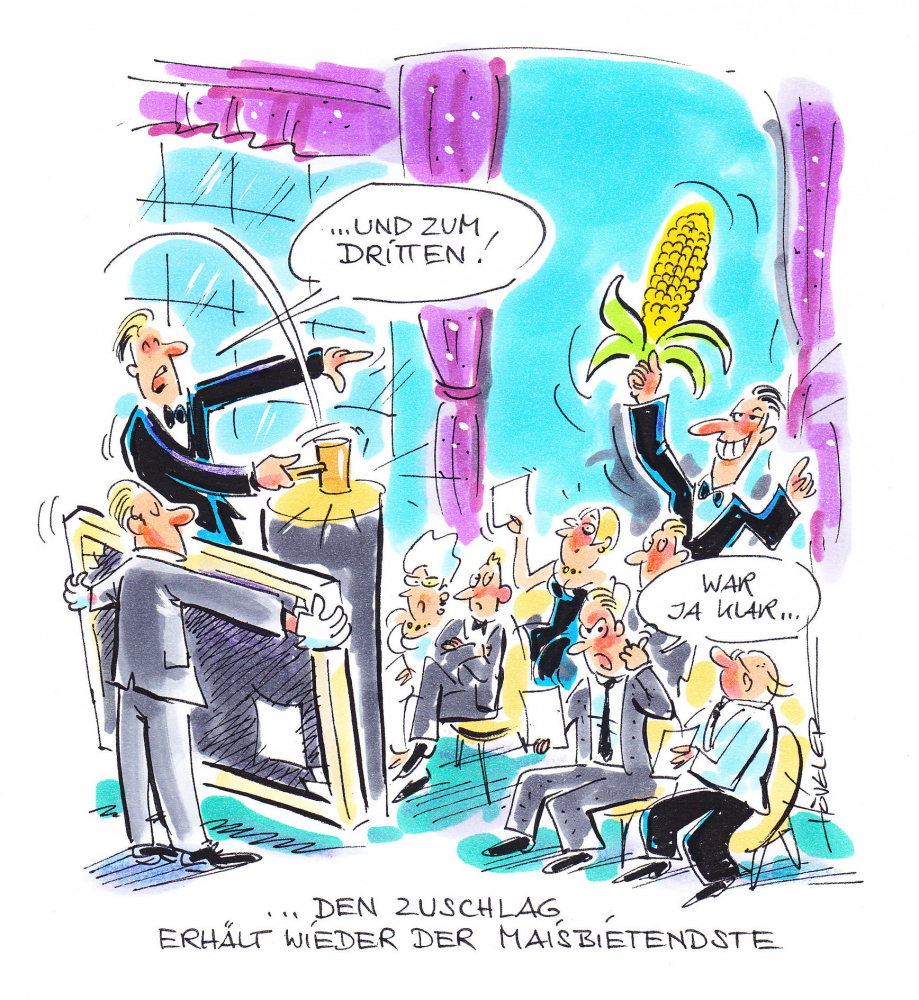 Cartoon: Der Maisbietendste 1