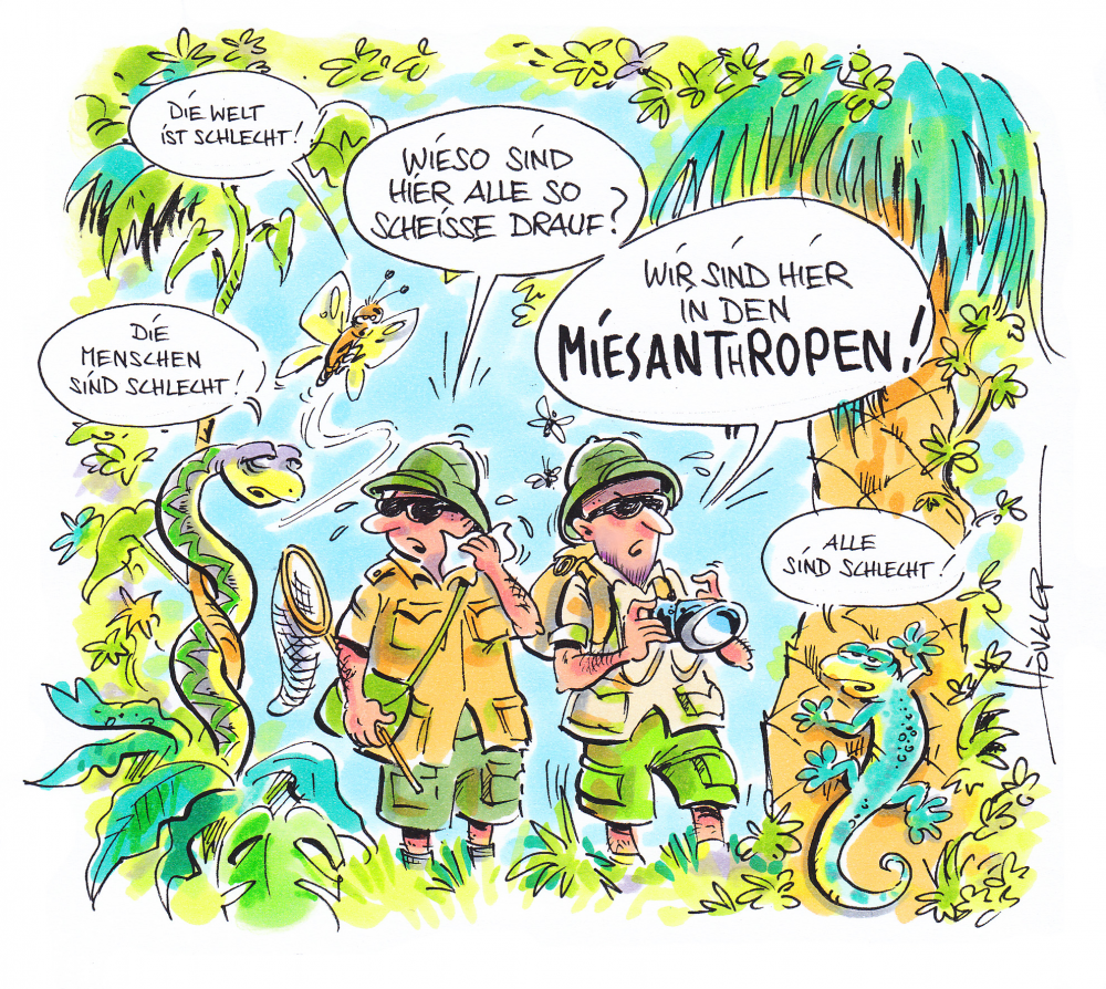 Cartoon: Miesanthropen 1
