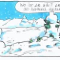 Gators verliebter Schneemann