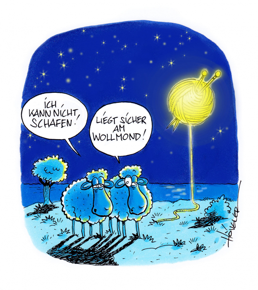 Cartoon: Wollmond 1