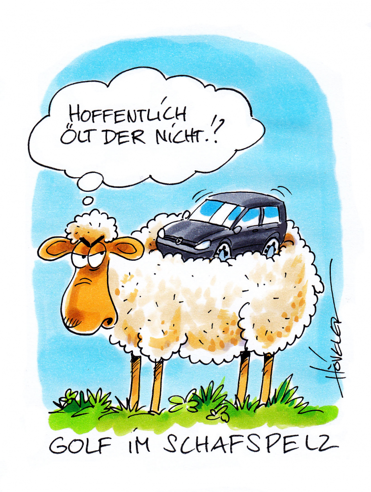 Cartoon: Golf im Schafspelz 1