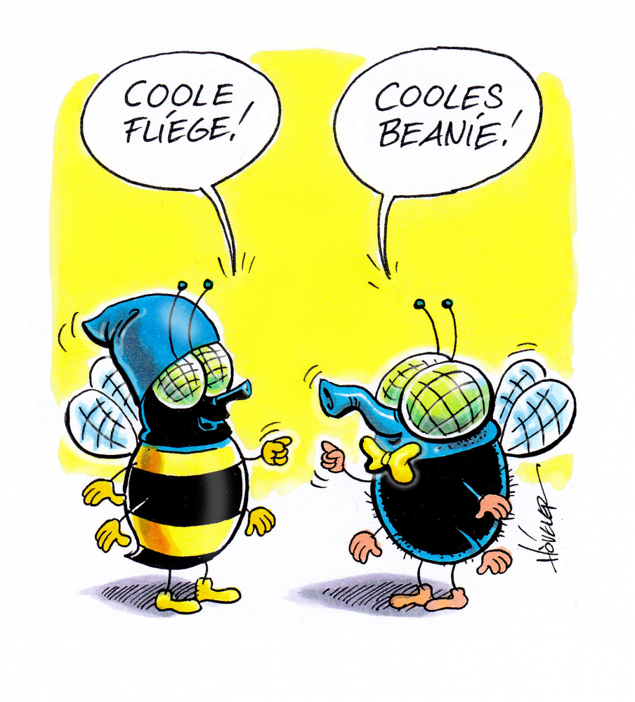 Cartoon: Modebewußte Insekten 1