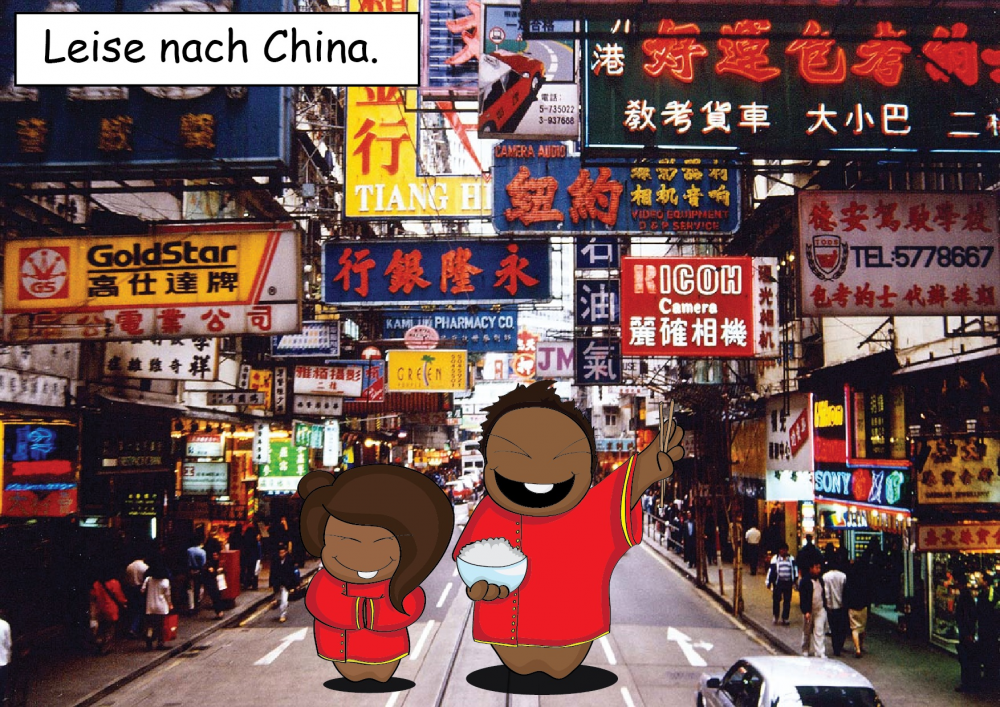 Illustration: Leise nach China 1