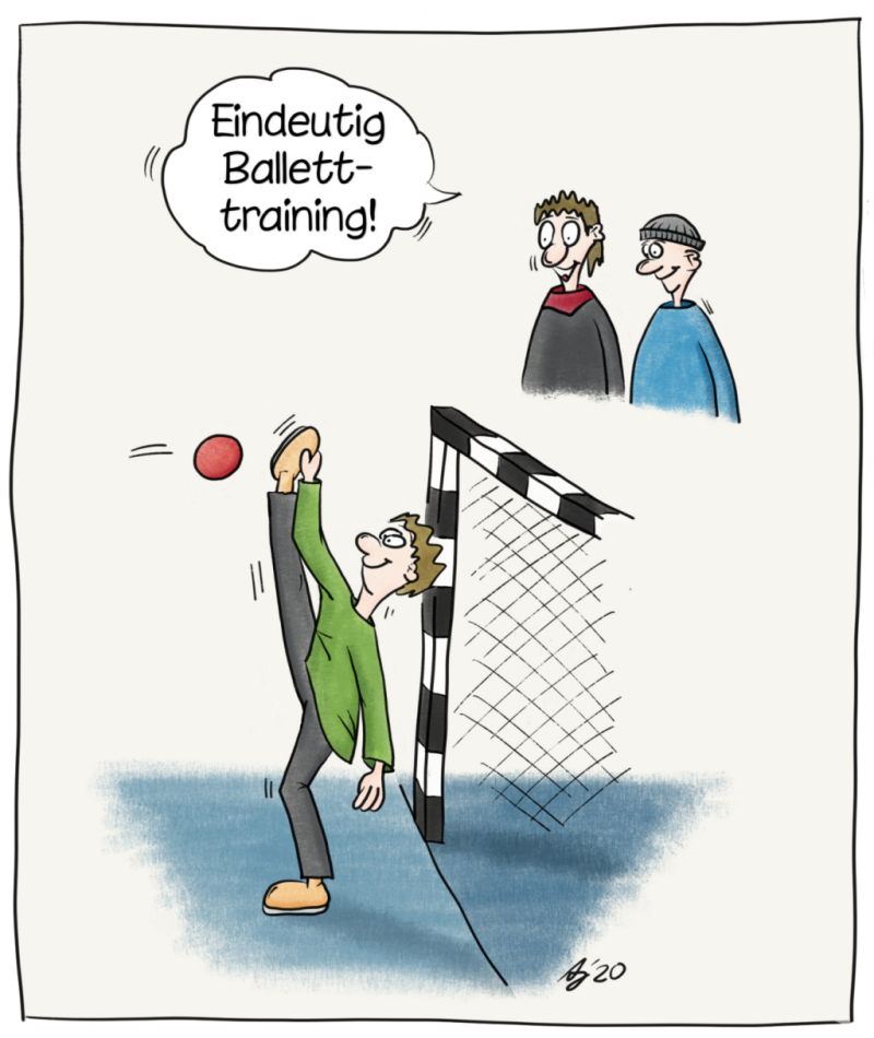 Cartoon: Handball 1
