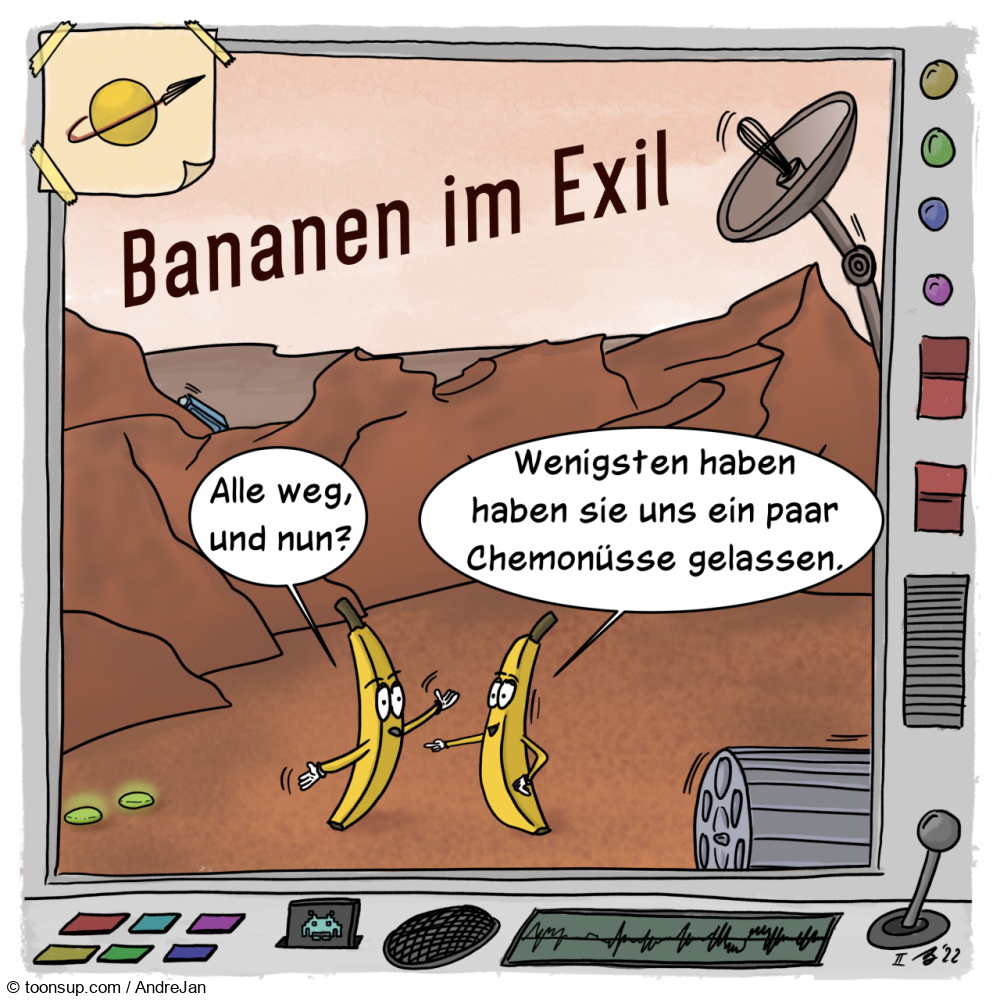 Cartoon: Bananen im Exil 1