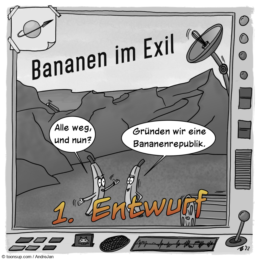 Cartoon: Bananen im Exil 2