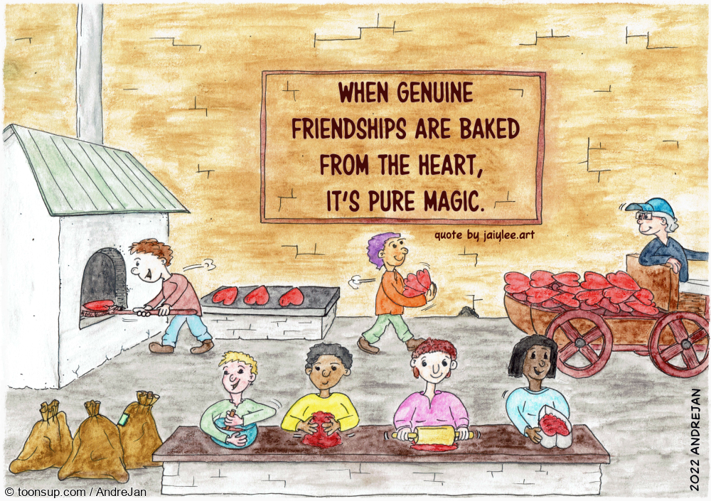 Illustration: Genuine Friendships 1
