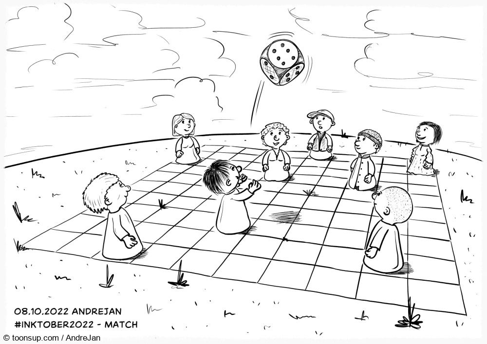 Illustration: Match Inktober2022 1