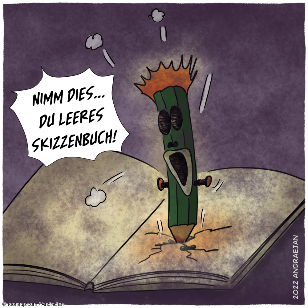 Cartoon: Albtraum Stift 1