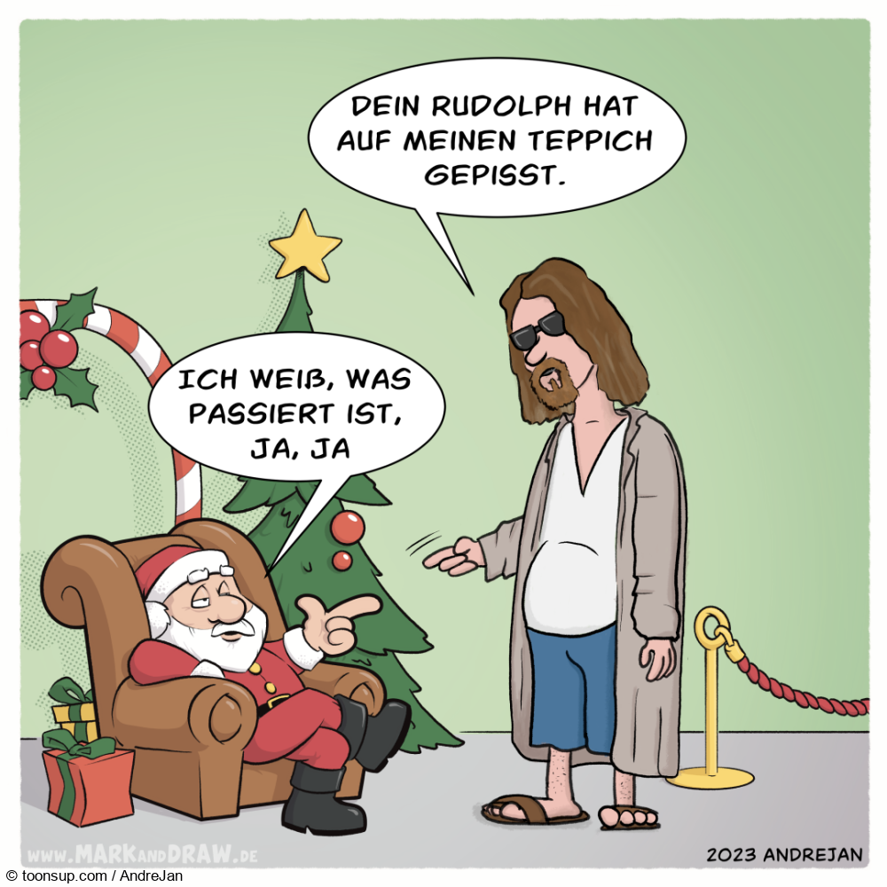 Cartoon: Big Lebowski bei Finish the Cartoon 1