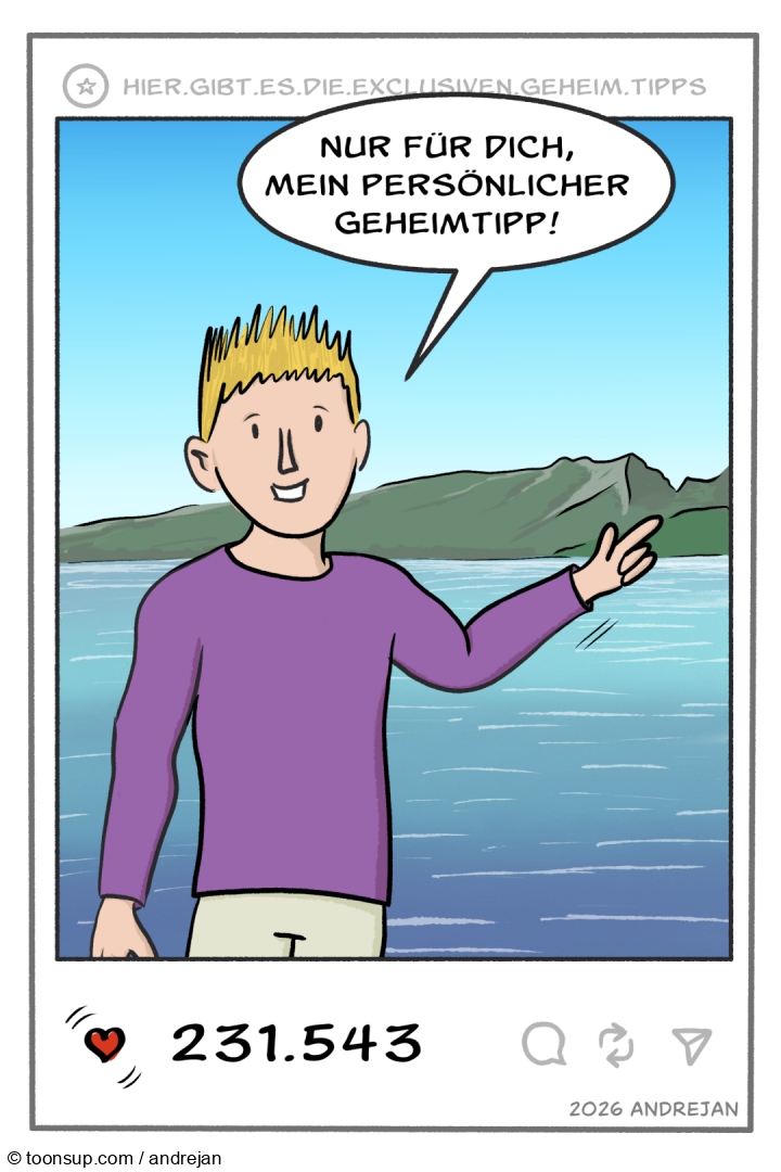 Cartoon: Mein persönlicher Geheimtipp 1