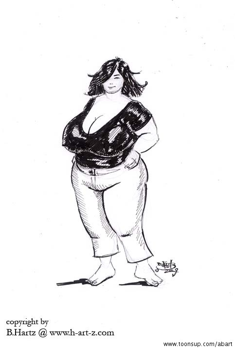 Illustration: Dickes Mädchen 1