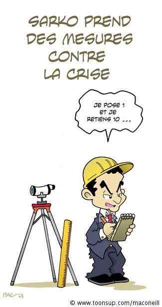 Cartoon: Sarko prends des mesures 1