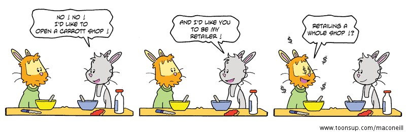 Comic: The adventures of Rabbit jacob : Carrot crisis n°106 1