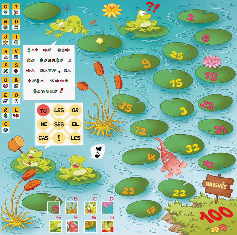 Rate- / Wimmelbild: The pond 1