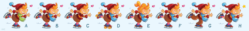 Rate- / Wimmelbild: The skater 1