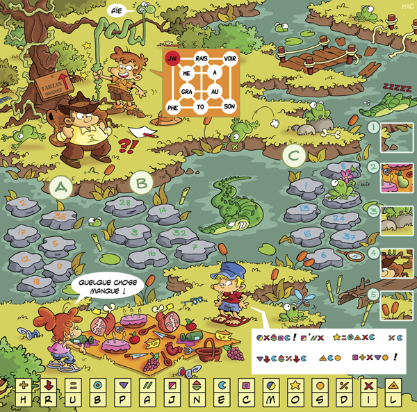 Rate- / Wimmelbild: The swanp 1