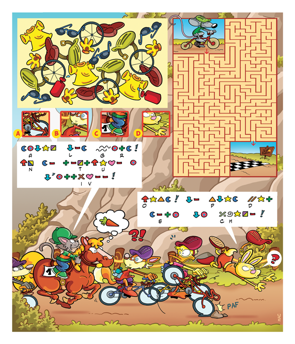 Rate- / Wimmelbild: le tour de France 1