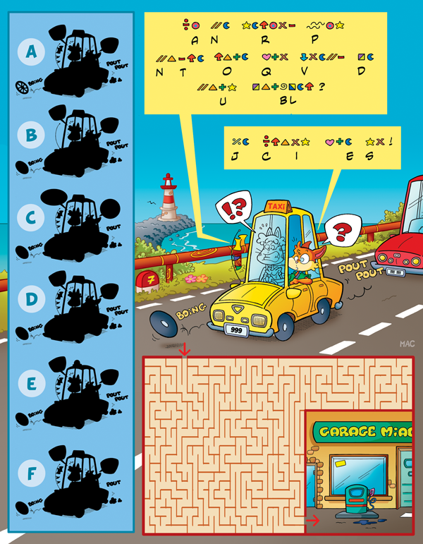 Rate- / Wimmelbild: En roue libre 1