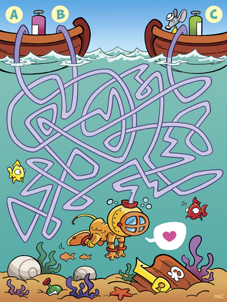 Rate- / Wimmelbild: The lost chest 1