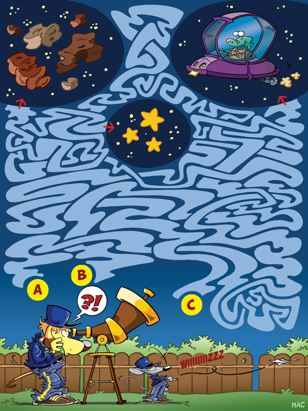 Rate- / Wimmelbild: UFO 1